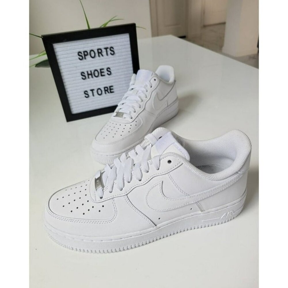 * 8.5  WOMEN'S  NIKE AIR FORCE 1 LOW WHITE CW2288-111 SNEAKERS - Picture 4 of 11